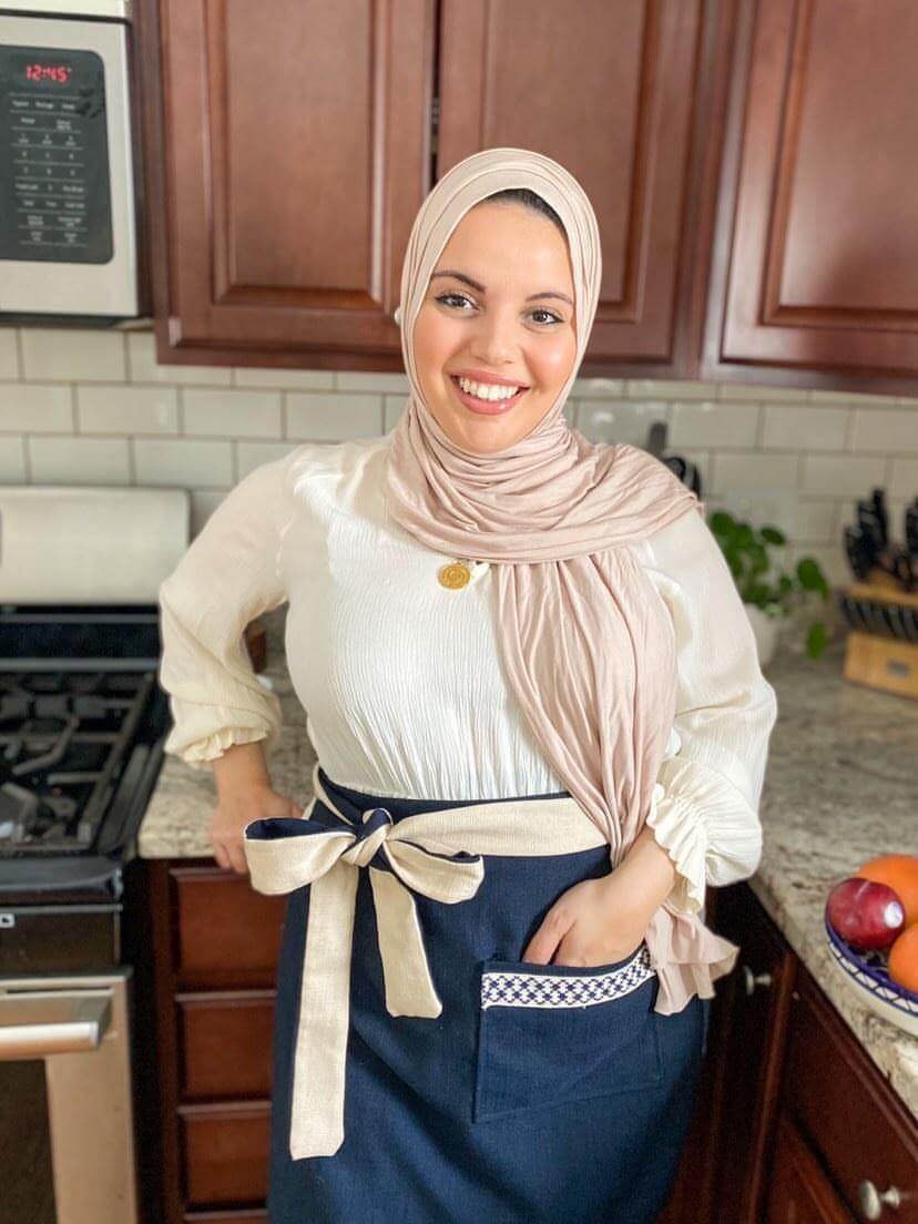 Kuffiyeh Apron in Blue