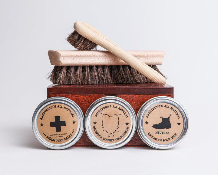 Cigar Box Shoe Shine Kit