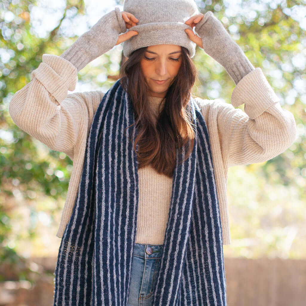 Gray Essential Knit Alpaca Beanie