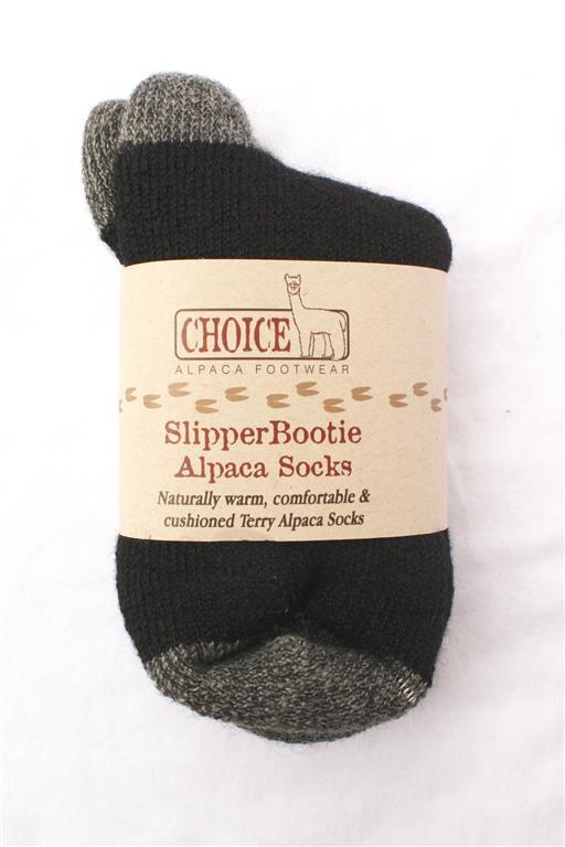 SlipperBootie Alpaca Sock