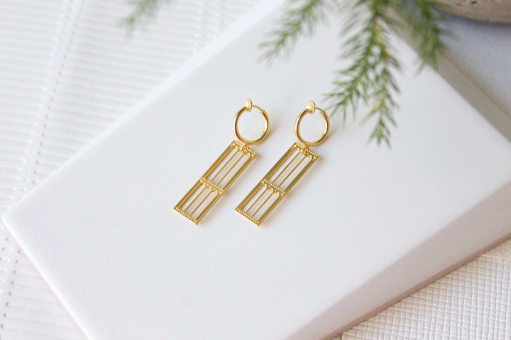 Gold Florence Earrings | gold plated earrings