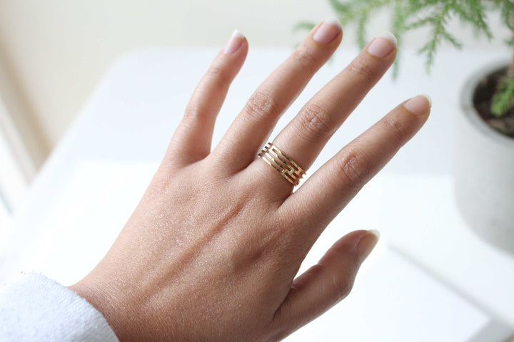 Tile Ring | tile patterned ring