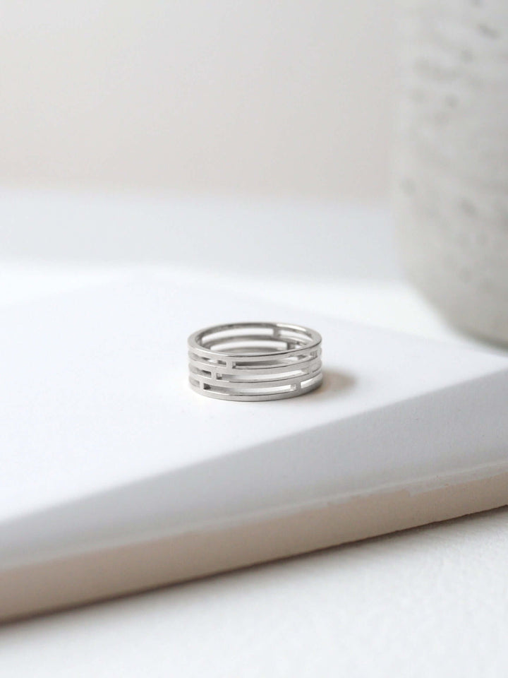 Tile Ring | tile patterned ring