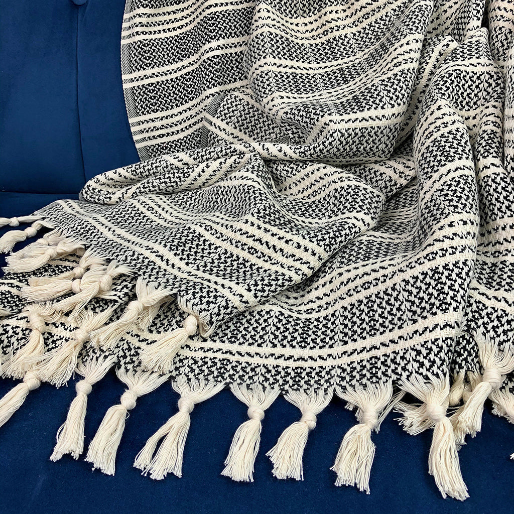 Woven Stripe Turkish Throw by SLATE + SALT