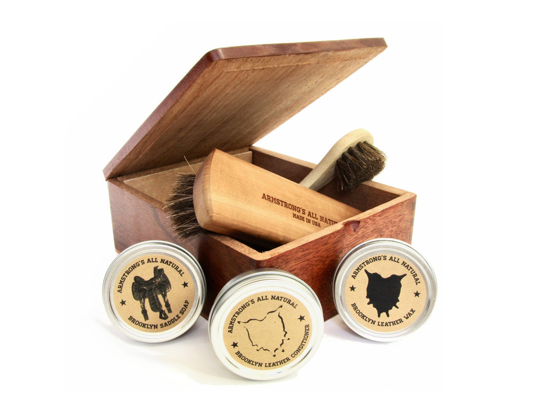 Cigar Box Shoe Shine Kit