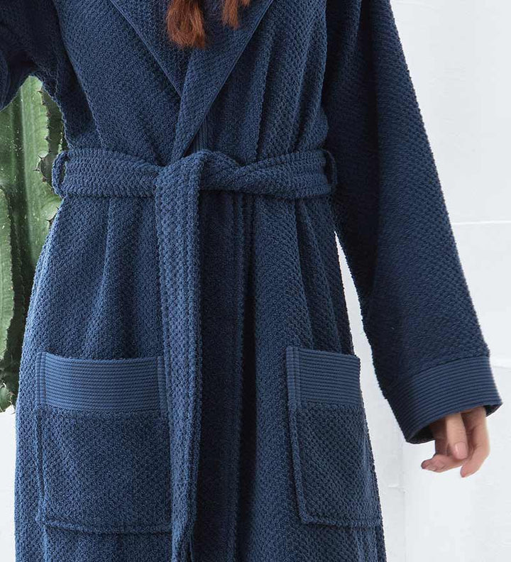 Women's Hooded Turkish Cotton Terry Cloth Robe