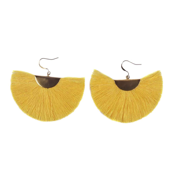 Half Moon Fan Earrings